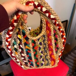 Colorful Woven Tote Bag